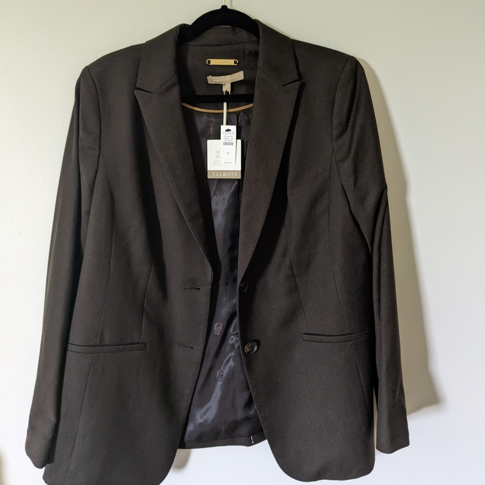 Talbot's Luxury Italian Wool Blazer, NWT !